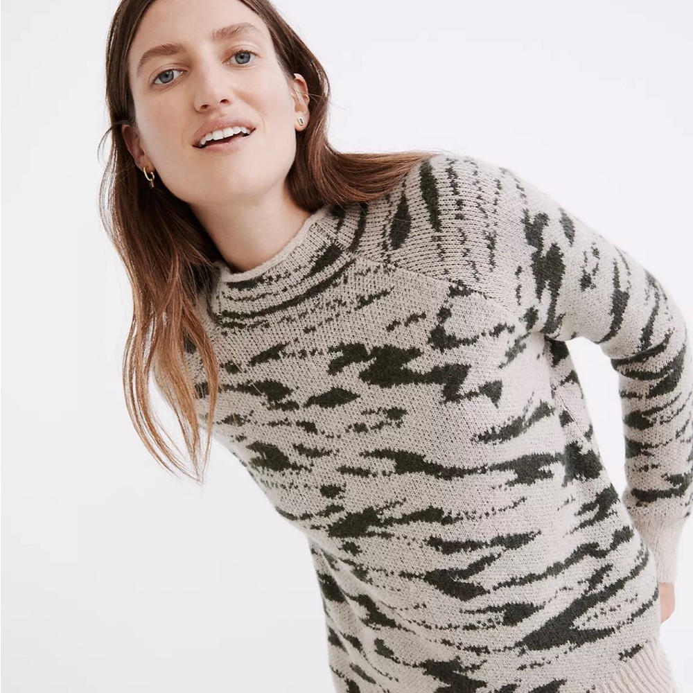 Madewell Thornton Mockneck Pullover Sweater